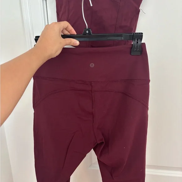 Danskin Wine Active Leggings & Cropped Tank Set - Picture 10 of 10